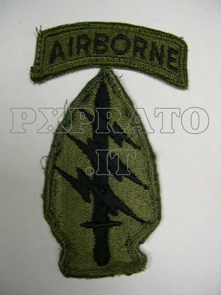 Patch USA Special Forces Subdued Con Tab Airborne