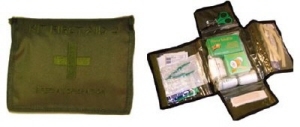 Kit Pronto Soccorso First Aid 2 Militare SoftAir Giberna Medica Verde Special Operation EUMAR 
