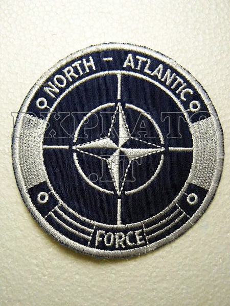 NATO North Atlantic Force Patch Militare Toppa ricamata Organizzazione Internazionale per la Collaborazione nella Difesa Militare