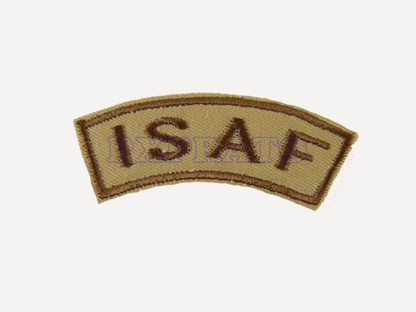 ISAF International Security Assistance Force Patch Toppa Militare Missione Di Supporto Al Governo Dell'Afghanistan 2001 Desert