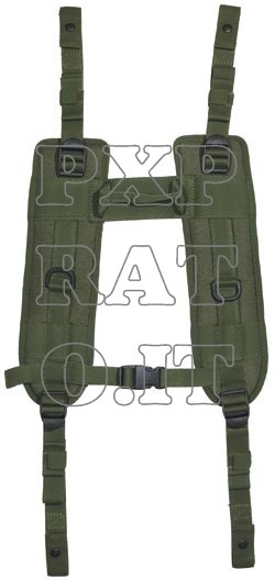 Spallacci Bretelle Suspender Militari Vega Holster 2SM04 Sistema Ascellare Verde In Cordura Comfort 