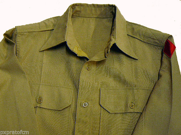 Shirt Wool Elastique Drab 5Th Infantry Division WWII Original