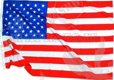 Bandiera Americana USA Stati Uniti d'America con Stellette Ricamate 61x91 cm SBB