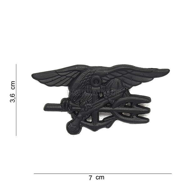 U.S. Navy SEALs Nero Spilla Distintivo Stemma Badge Militare in Metallo da Uniforme Divisa Giacca Forze Speciali della Marina degli Stati Uniti d'America