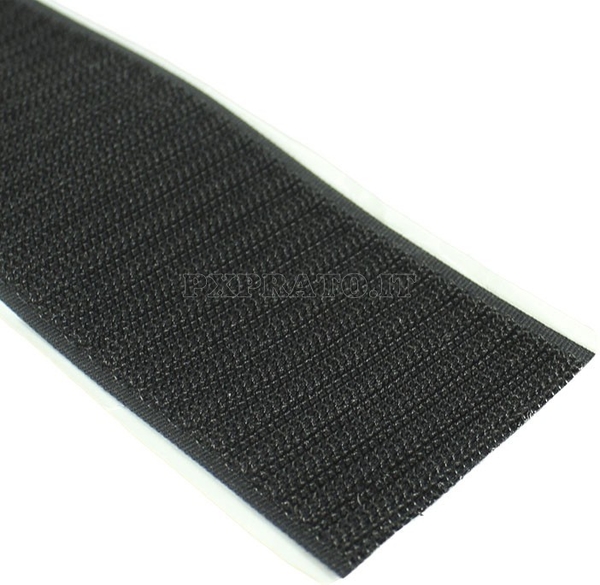 Velcro Maschio Uncino Nero 10 cm x 1 mt 