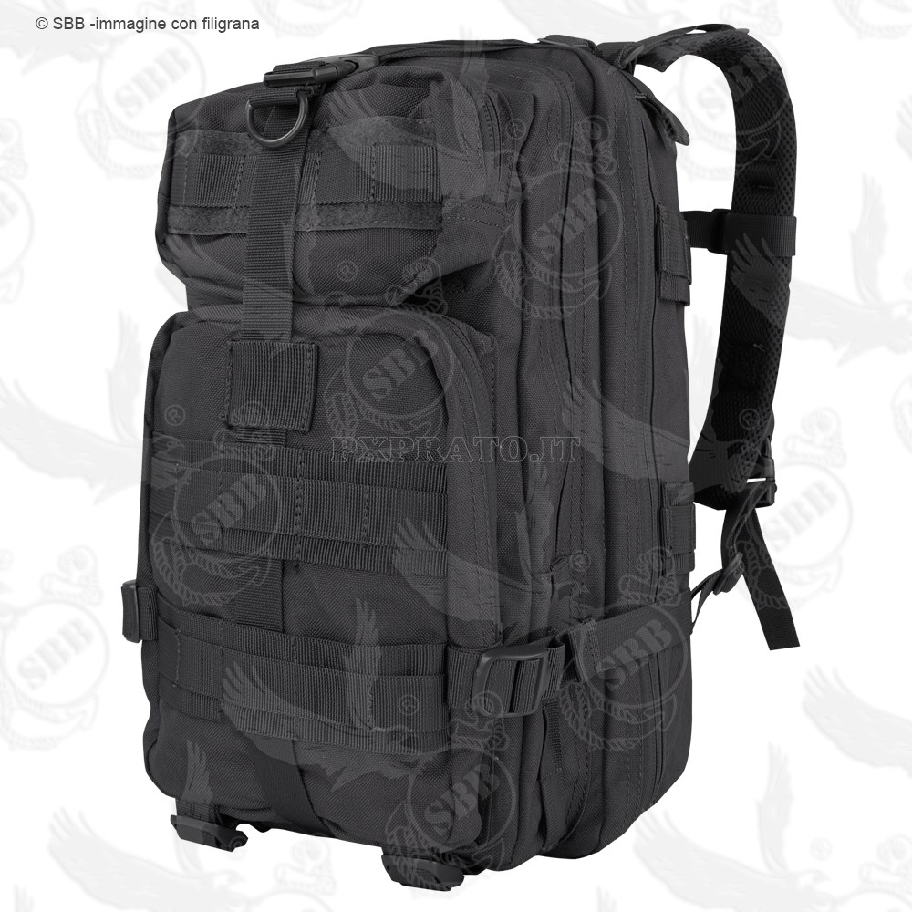 Zaino Militare Nero 30 Litri Modulare Tattico CONDOR USA Compact Assault  Pack [4403-SBB] - PXPrato