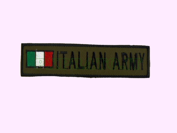 Toppa Personalizzata Militare Ricamata Bandiera Italia 