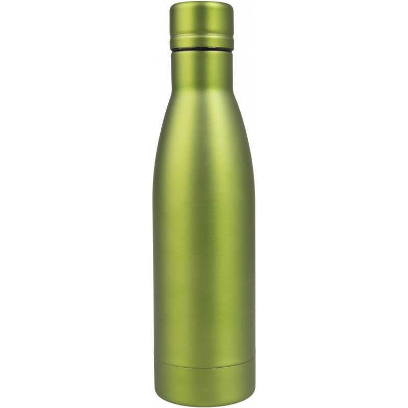 Irisana - Borraccia in Acciaio Inox - 500 ml - Argento - 8,5 x 8,5 x 24 cm - Ideale con Bevande Calde o Fredde - Tappo in Bambù - Modello Bbo