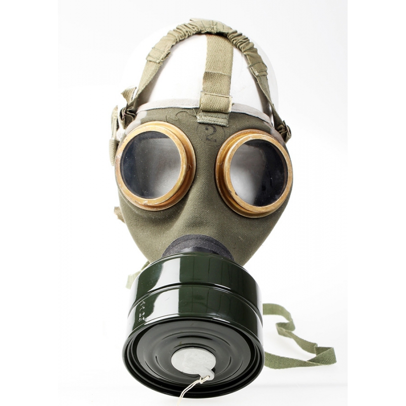 MASCHERA ANTIGAS VINTAGE MODELLO M59 MILITARE GUERRA CON SACCA NO Filtri Pirelli 111960193369 1 2 500x505 - 7
