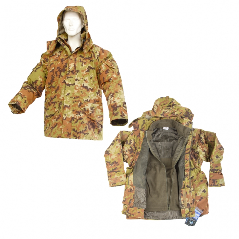 Parka SBB Militare con Pile - Impermeabile e Traspirante