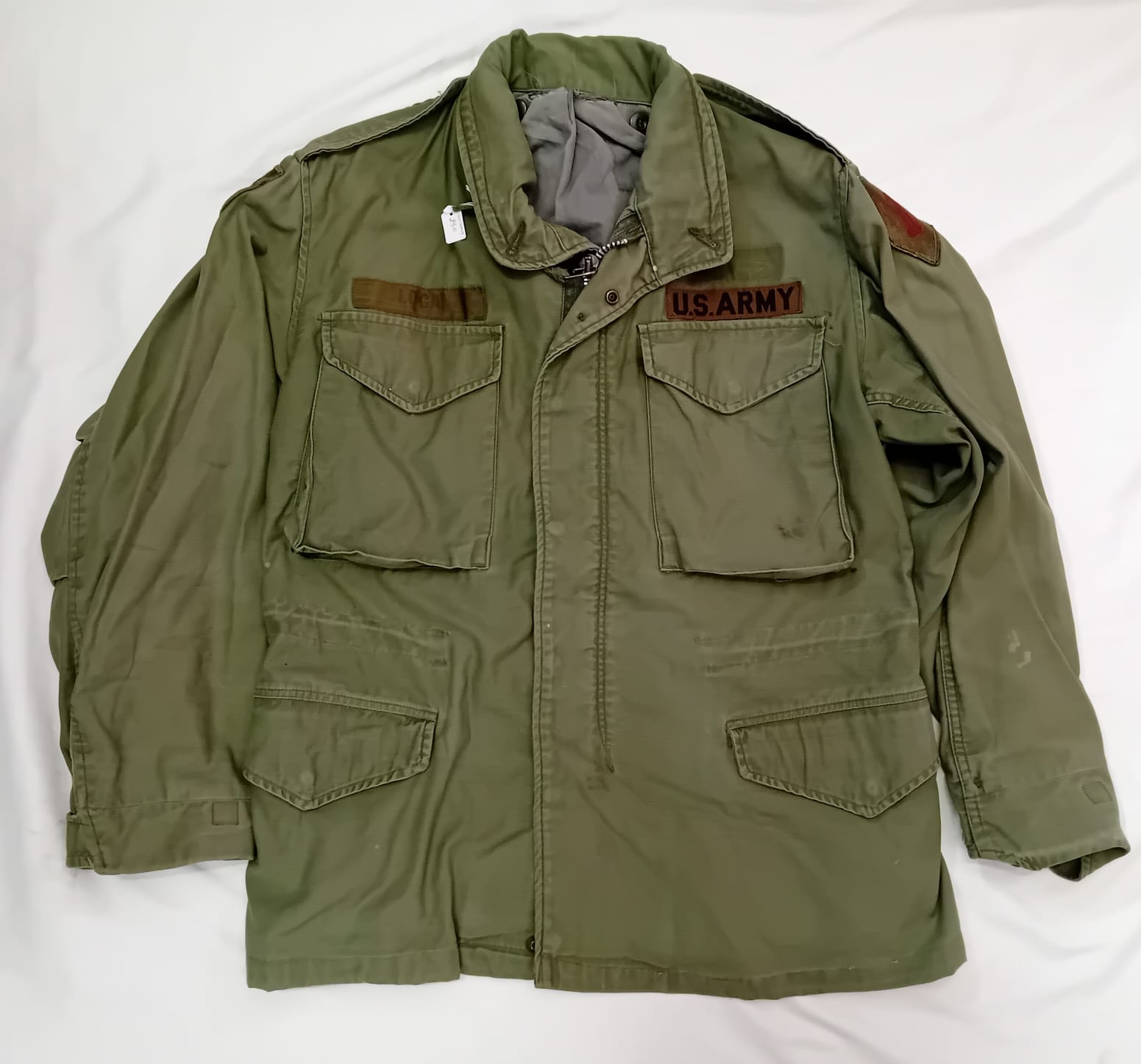 Field Jacket M65 Vietnam War U.S.ARMY LOGAN Verde Oliva Giacca Militare