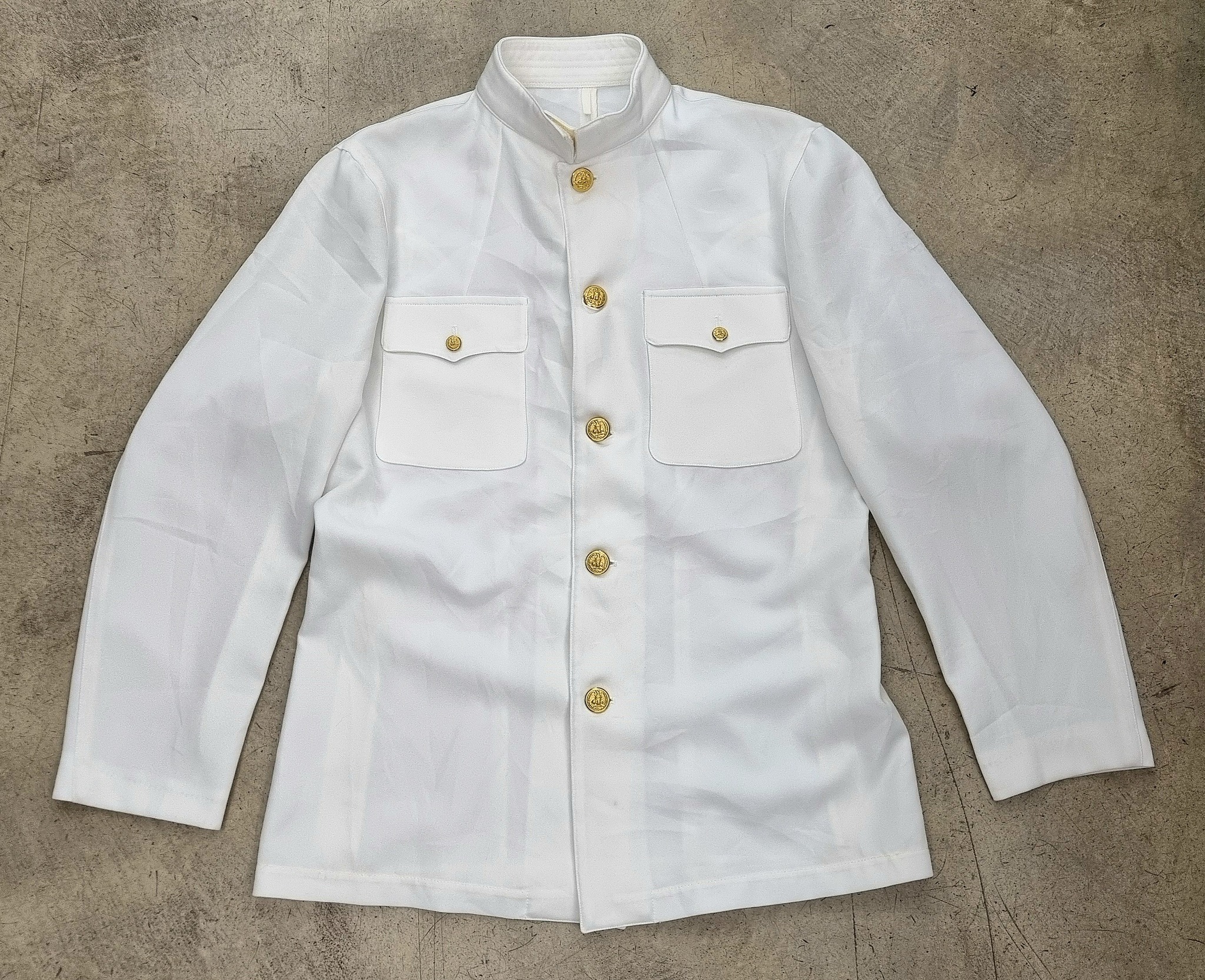 Bundeswehr Marine Camicia Marinaio Bianca 60 - Giacca Da Marinaio Originale