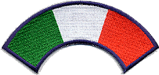 Ricamo Bandiera Italia Mezza Luna Toppa Militare 12 cm 