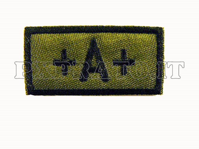 Patch Gruppo Sanguigno in Pvc Nera
