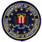 FBI Patch Militare Federal Bureau Of Investigation Department Of Justice Americana USA 