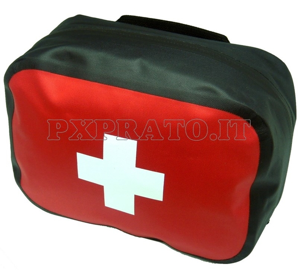 Kit Pronto Soccorso First Aid 3 Impermeabile Waterproof Militare SoftAir Giberna Medica EUMAR [01406]