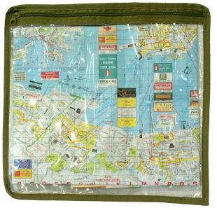 Porta Mappa Documenti Militare Impermeabile Trasparente Zip Piccola EUMAR [03498]