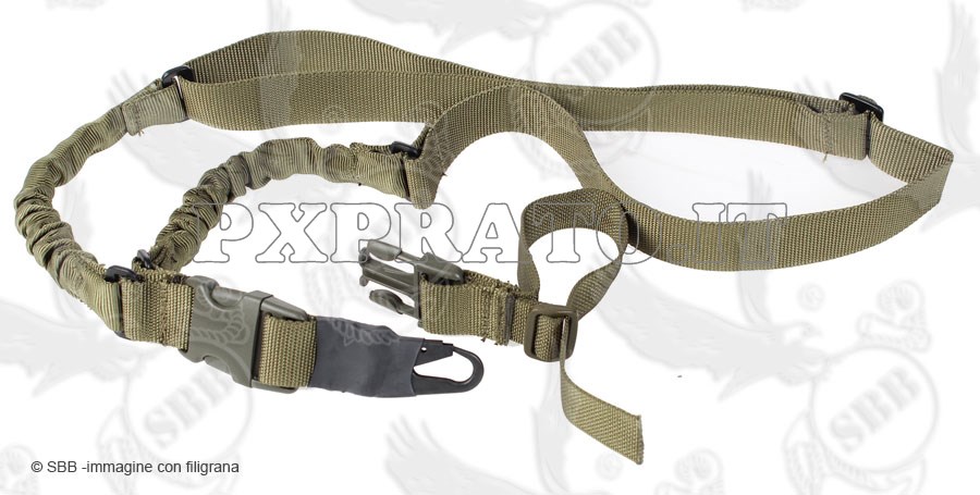 Cinghia Tattica Per Fucile 1 Punto VIPER TACTICAL, Elastica (bungee), In Nylon, Per Softair E Armi Reali