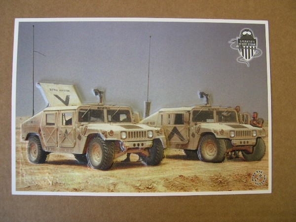 Cartolina 3 D Hummer Desert Storm 1991