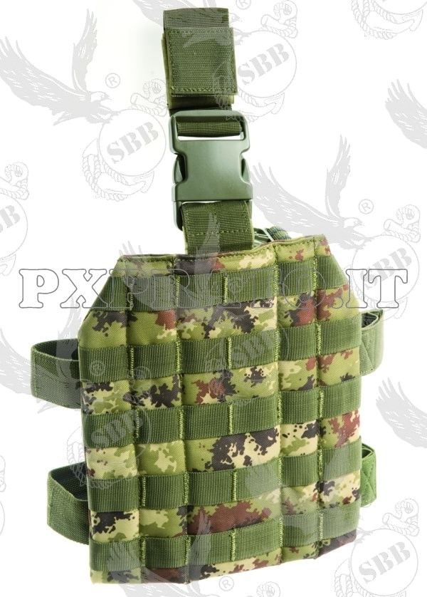 Piattaforma A Discesa Per Coscia Condor MA1, Modulare Tattica Con Attacchi MOLLE/PALS, Colori Disponibili: Verde, Nero, Coyote, Multicam