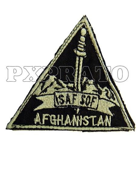 ISAF SOF TF 45 Afghanistan Patch Toppa Militare ISAF Special Operations Forces Task Force 45 Missione Forze Armate Italiane All'Estero Nera