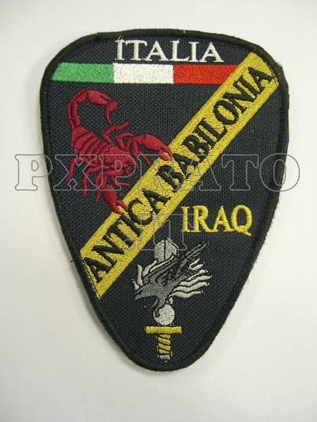 Operazione Antica Babilonia Iraq Militare Patch Toppa Scudetto Italia Missione Forze Armate All'Estero Blu 
