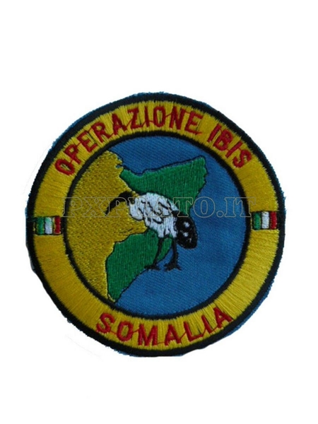 IBIS Somalia Patch Toppa Militare Operazione di Pace Missione Forze Armate Italiane All'Estero Toppa Ricamata senza Velcro
