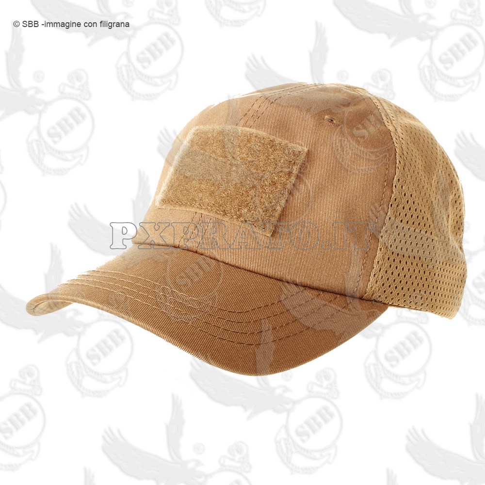 Cappello Berretto CONDOR Tactical Baseball Cap Mesh Militare con Visiera BROWN