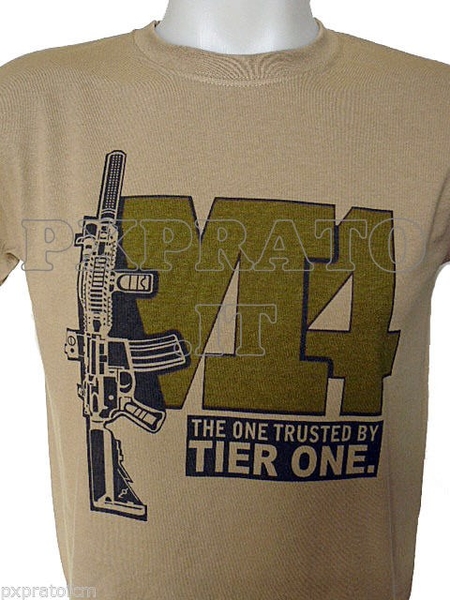 T-shirt Militare Maglietta Soft-Air M4 Stampata