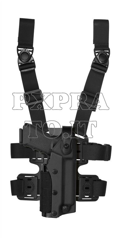 Fondina Tattica Nera Per Caricatore Pistola – MOLLE Regolabile In Nylon – Porta Mag Universale