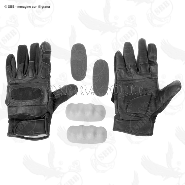 MFH Guanti Tattici Protective Senza Dita In Nero - Foto 4