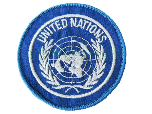 ONU United Nations Nazioni Unite Patch Toppa Militare ricamata con velcro