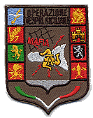 Operazione Vespri Siciliani Patch Toppa Militare ricamata Intervento