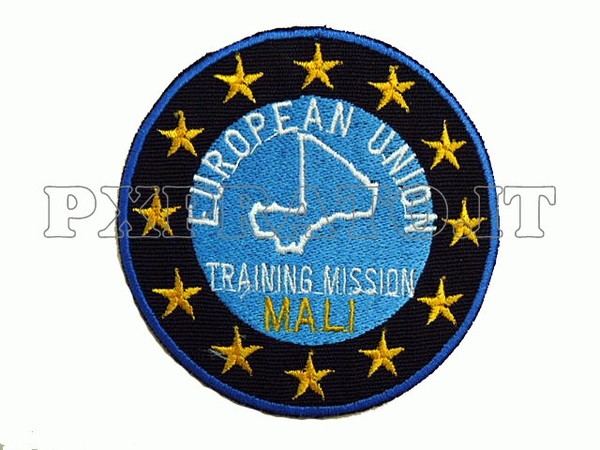 EUTM MALI European Union Training Mission Patch Toppa Missione Militare Forze Armate Italiane All'Estero ricamata con velcro