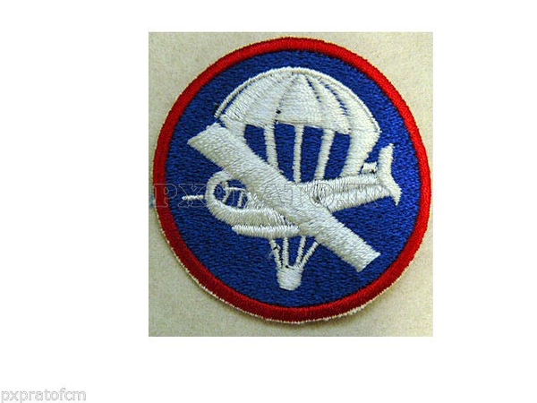 WWII Patch Militare US Glider Airborne Parachute Enlisted da Bustina Replica Ricamata