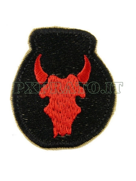 WW II Patch US Army 34th Infantry Division Red Bull United States Toppa Militare Repro Ricamata 