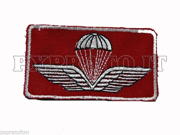 Brevetto Paracadutista Civile per Operatore Croce Rossa Italiana Patch Toppa Ricamata Velcro