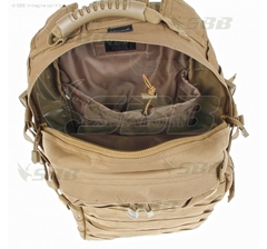 Zaino 40 Litri Militare Nero Tattico SoftAir SBB Modulare Molle in Nylon  Medium Assault Pack - PXPrato