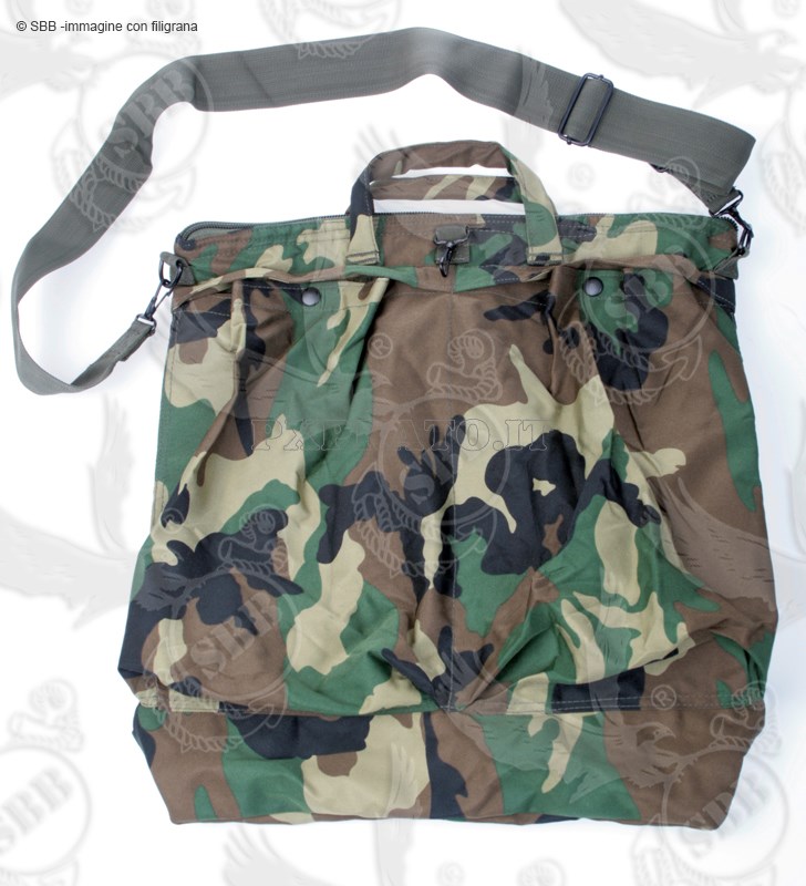 SACCA BORSA PORTA Casco Pilota Esercito Verde Mil-Tec 13826001 Con