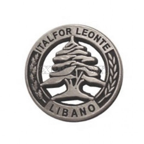 Italfor Leonte Libano Spilla Distintivo Missione Operazione Militare Forze Armate Italiane All'Estero 