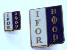 IFOR Implementation Force NATO Pin Spillino Distintivo Scudetto Missione di Pace Operazione Militare Esercito Italiano All'Estero 