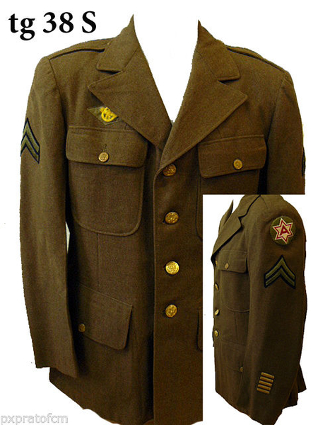 WWII Giacca Wool 6th Army 38 S