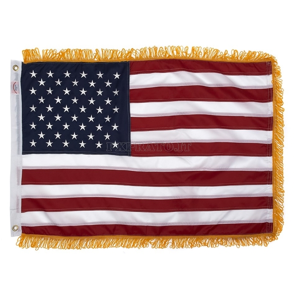 Bandiera Americana USA con Frange Media 