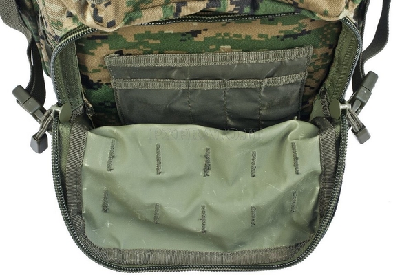 Zaino Tattico Militare 50 Litri Con Sistema MOLLE E Patch Italia 3D - Impermeabile, Per Outdoor Ed EDC