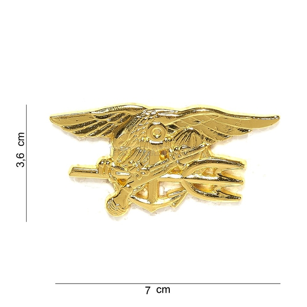 U.S. Navy SEALs Oro Spilla Distintivo Stemma Badge Militare in Metallo da Uniforme Divisa Giacca Forze Speciali della Marina degli Stati Uniti d'America 