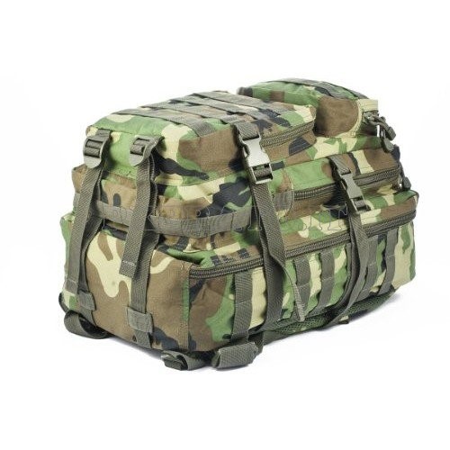 Zaino Tattico Militare 50L Espandibile HUNTVP - Nylon 900D Impermeabile, Sistema MOLLE, Per Trekking E Campeggio
