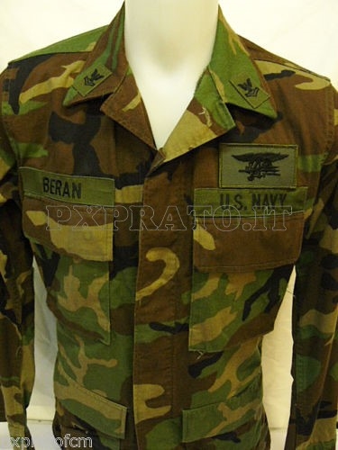 Combat Shirt Woodland US Navy Seal Beran XSR
