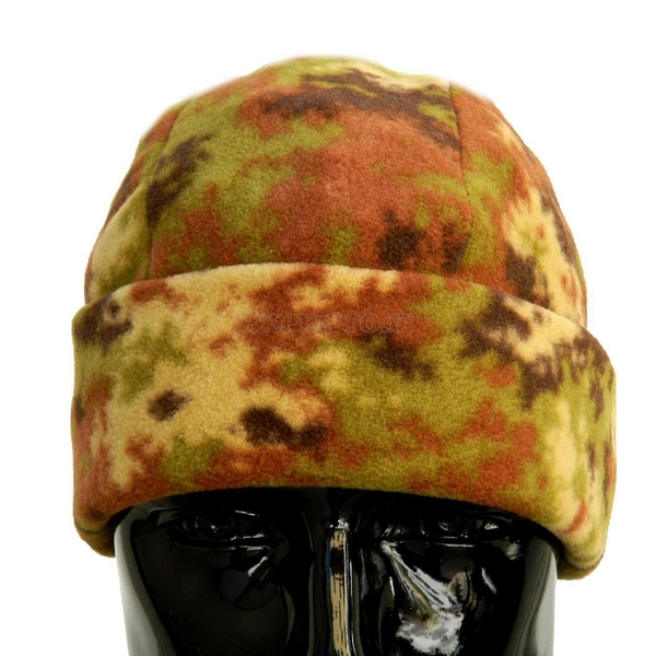 Cappello Tondo Zuccotto Militare Vegetato in Pile 