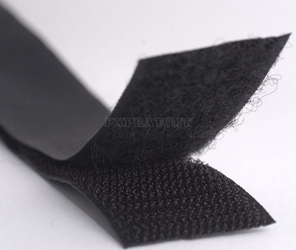 Velcro Nero Femmina + Maschio 5 cm x 1 mt