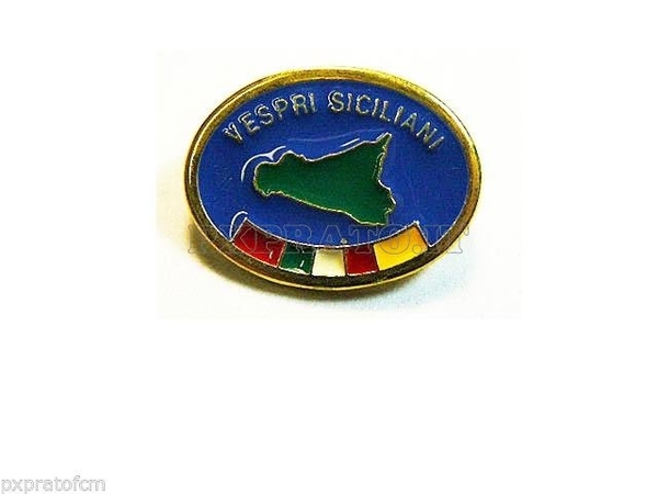 Operazione Vespri Siciliani Spilla Distintivo Militare Stemma da Giacca Intervento Effettuato dalle Forze Armate Anni '90